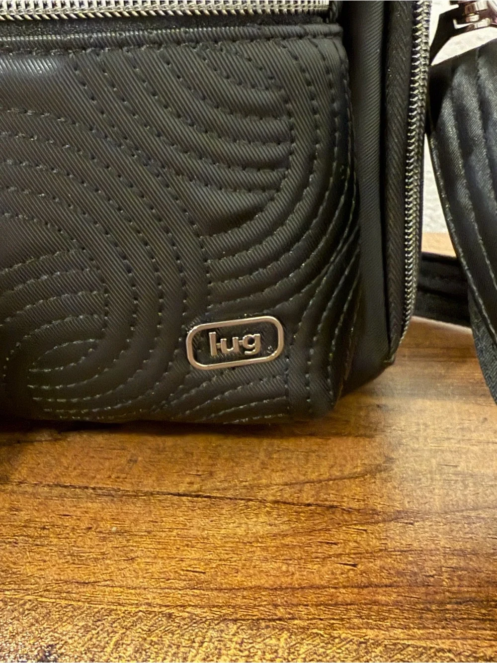 Lug Bumble Satin Luxe VL Crossbody Bag in black - NWT
